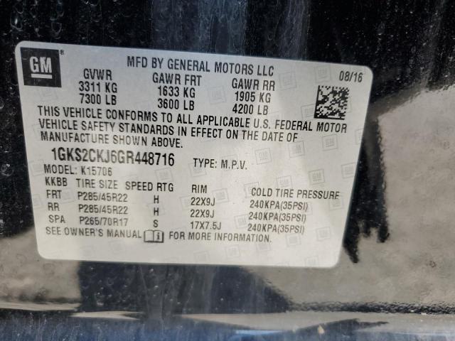 Photo 14 from auction – 2016 GMC YUKON DENA with VIN 1GKS2CKJ6GR448716