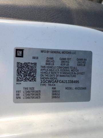 Photo 14 from auction – 2018 CHEVROLET EXPRESS G2 with VIN 1GCWGAFG4J1338495
