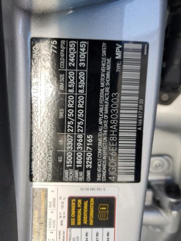 Photo 14 from auction – 2017 MERCEDES-BENZ GLS 450 4M with VIN 4JGDF6EE8HA803003