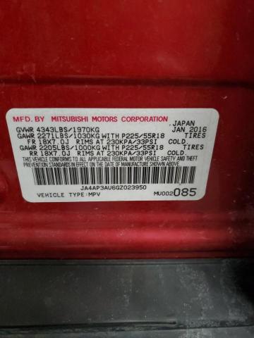 Photo 14 from auction – 2016 MITSUBISHI OUTLANDER with VIN JA4AP3AU6GZ023950