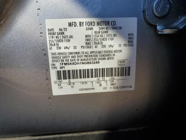 Photo 14 from auction – 2022 FORD EXPLORER X with VIN 1FMSK8DH1NGB63249