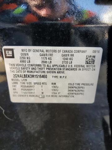 Photo 14 from auction – 2017 CHEVROLET EQUINOX LS with VIN 2GNALBEK3H1516460