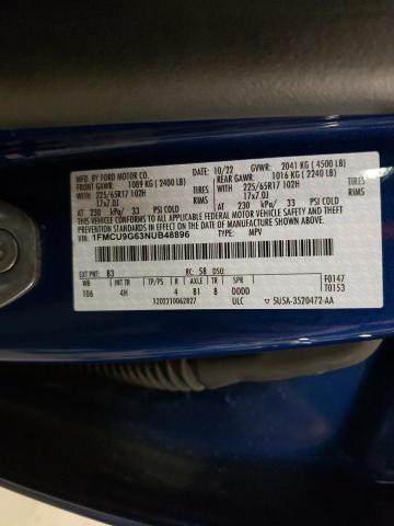 Photo 14 from auction – 2022 FORD ESCAPE SE with VIN 1FMCU9G63NUB48896