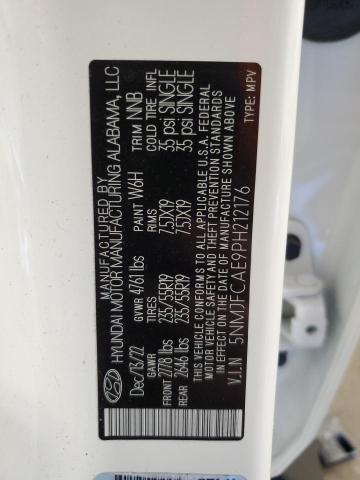 Photo 14 from auction – 2023 HYUNDAI TUCSON SEL with VIN 5NMJFCAE9PH212176