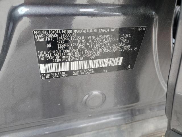 Photo 14 from auction – 2014 TOYOTA RAV4 XLE with VIN 2T3RFREV2EW196749