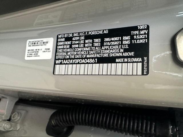 Photo 10 from auction – 2023 PORSCHE CAYENNE BA with VIN WP1AA2AY0PDA04861