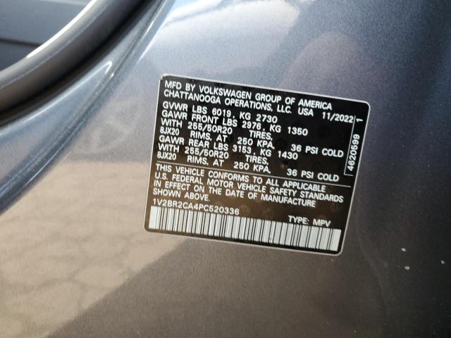 Photo 14 from auction – 2023 VOLKSWAGEN ATLAS SEL with VIN 1V2BR2CA4PC520336