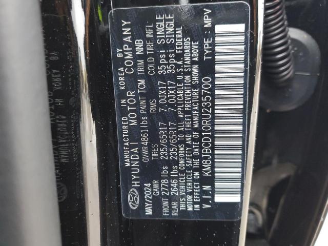 Photo 14 from auction – 2024 HYUNDAI TUCSON BLU with VIN KM8JBCD10RU235700