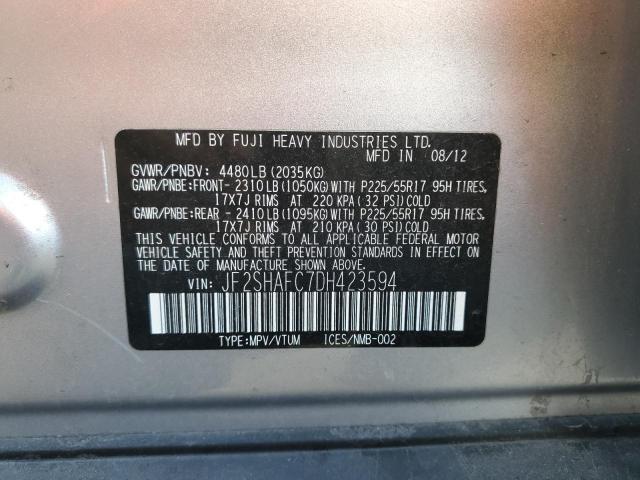 Photo 14 from auction – 2013 SUBARU FORESTER L with VIN JF2SHAFC7DH423594