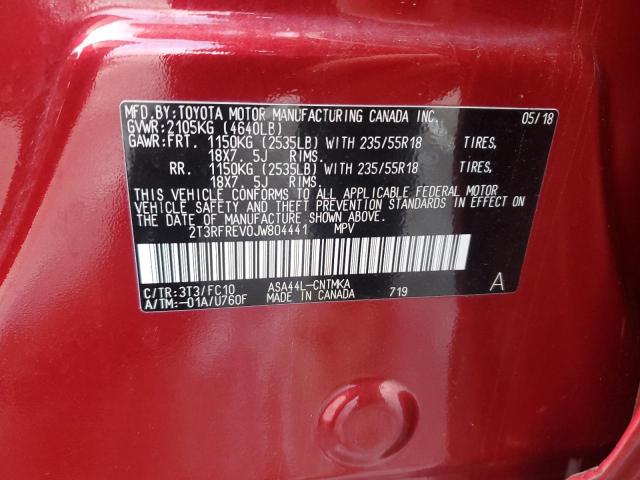 Photo 14 from auction – 2018 TOYOTA RAV4 ADVEN with VIN 2T3RFREV0JW804441
