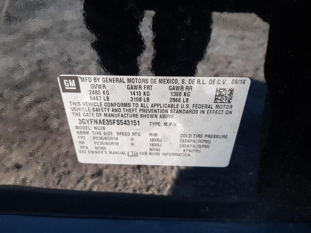 Photo 14 from auction – 2015 CADILLAC SRX with VIN 3GYFNAE35FS543151
