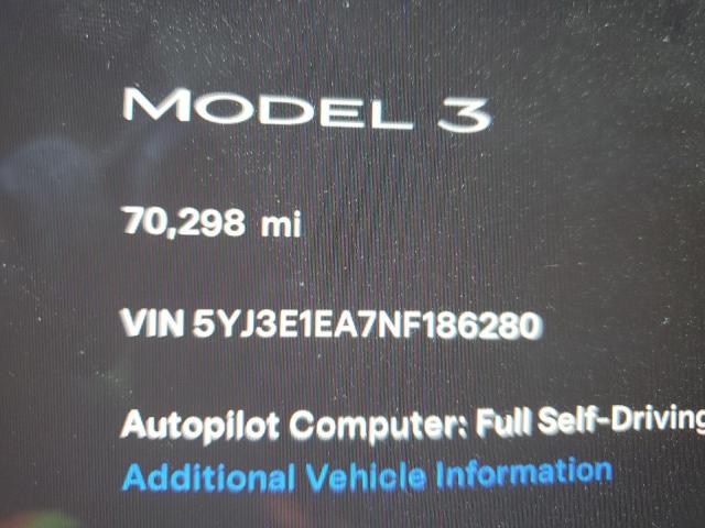 Photo 9 from auction – 2022 TESLA MODEL 3 with VIN 5YJ3E1EA7NF186280