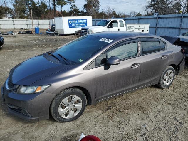 HONDA CIVIC LX 2013 with VIN 19XFB2F50DE292314 - Photo from auction