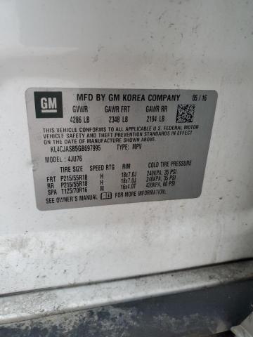 Photo 14 from auction – 2016 BUICK ENCORE with VIN KL4CJASB5GB697995