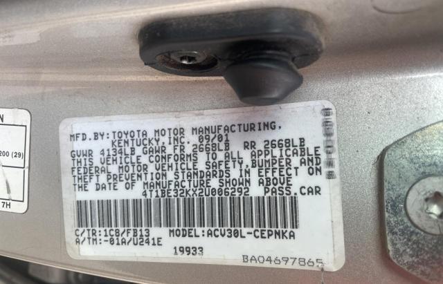 Photo 10 from auction – 2002 TOYOTA CAMRY LE with VIN 4T1BE32KX2U006292