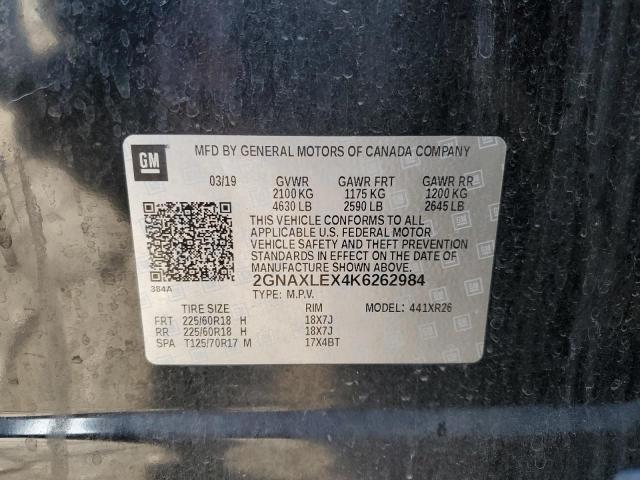 Photo 14 from auction – 2019 CHEVROLET EQUINOX LT with VIN 2GNAXLEX4K6262984