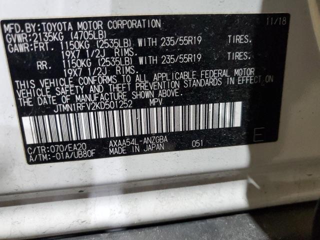 Photo 14 from auction – 2019 TOYOTA RAV4 LIMIT with VIN JTMN1RFV2KD501252