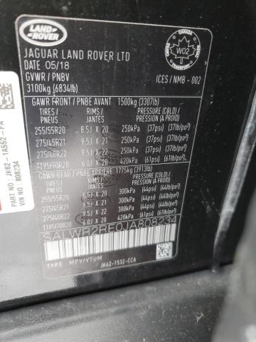 Photo 14 from auction – 2018 LAND ROVER RANGE ROVE with VIN SALWR2RE0JA808234