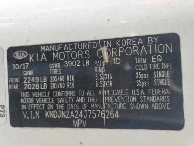 Photo 14 from auction – 2018 KIA SOUL with VIN KNDJN2A24J7576264