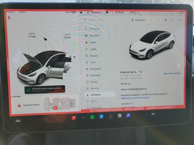 Zdjęcie 9 z aukcji – 2021 TESLA MODEL Y z VIN 5YJYGAEE9MF245573