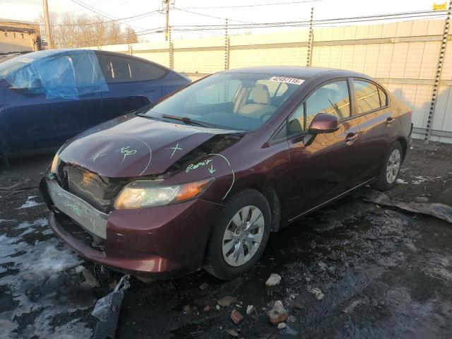 HONDA CIVIC LX 2012 مع رقم تعريف المركبة 19XFB2F50CE101375 - صورة من المزاد