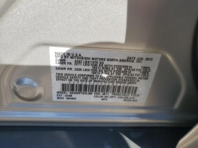Photo 14 from auction – 2013 MITSUBISHI OUTLANDER with VIN 4A4AP5AU4DE023281