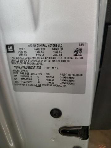 Photo 14 from auction – 2011 GMC ACADIA SLE with VIN 1GKKVPED9BJ341137