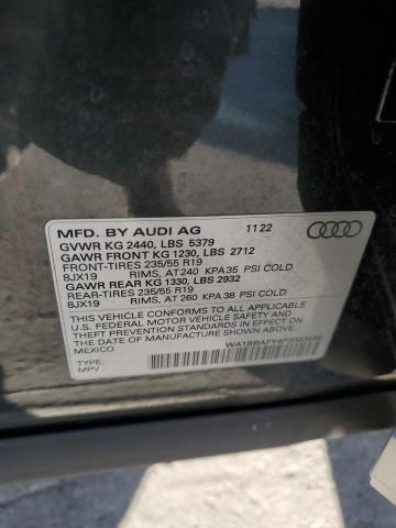 Photo 14 from auction – 2023 AUDI Q5 PREMIUM with VIN WA1BBAFY4P2063598