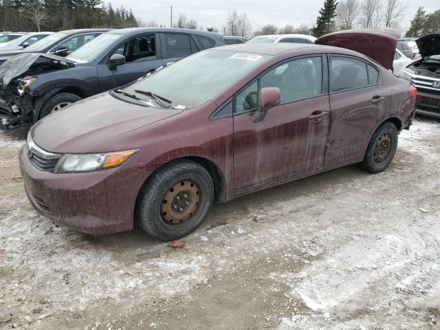 HONDA CIVIC LX 2012 with VIN 19XFB2F58CE041958 - Photo from auction