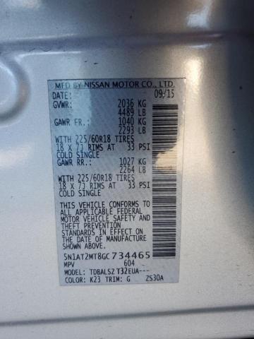 Photo 14 from auction – 2016 NISSAN ROGUE S with VIN 5N1AT2MT8GC734465