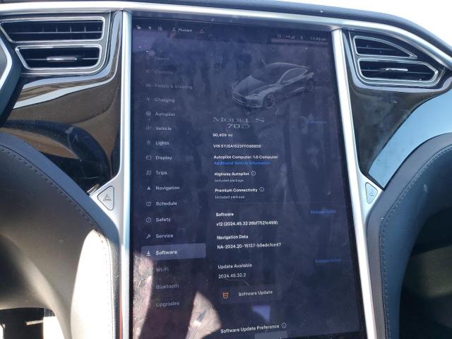 Photo 9 from auction – 2015 TESLA MODEL S 70 with VIN 5YJSA1S23FF096856