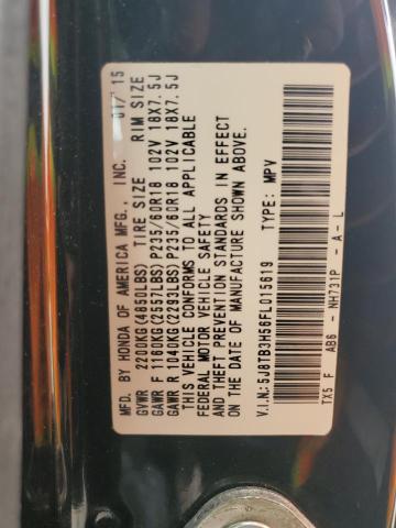 Photo 14 from auction – 2015 ACURA RDX TECHNO with VIN 5J8TB3H56FL015619