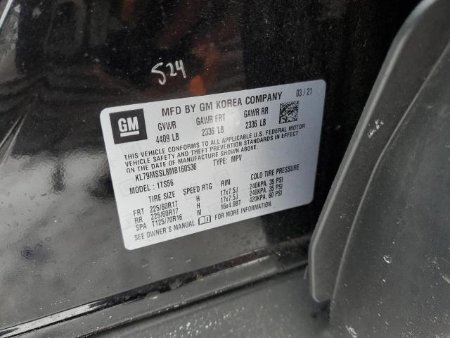 Photo 10 from auction – 2021 CHEVROLET TRAILBLAZE with VIN KL79MSSL8MB160536
