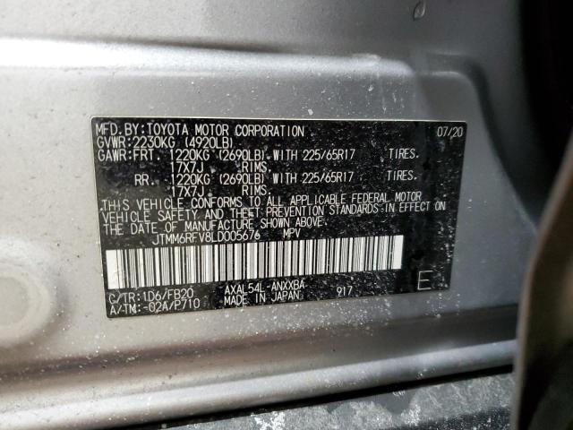 Photo 14 from auction – 2020 TOYOTA RAV4 LE with VIN JTMM6RFV8LD005676