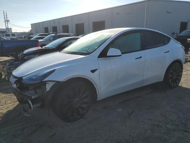TESLA MODEL Y 2021 with VIN 5YJYGDEFXMF245138 - Photo from auction