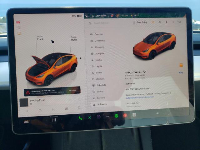 Photo 9 from auction – 2023 TESLA MODEL Y with VIN 7SAYGDEE7PA105995