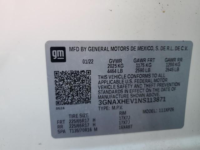 Photo 14 from auction – 2022 CHEVROLET EQUINOX LS with VIN 3GNAXHEV1NS113871