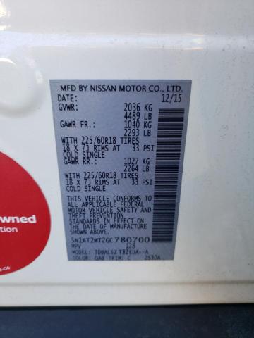 Photo 14 from auction – 2016 NISSAN ROGUE S with VIN 5N1AT2MT2GC780700