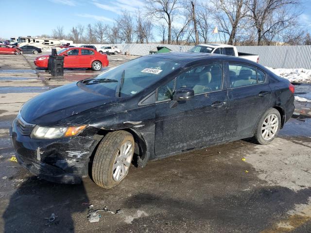 HONDA CIVIC EX 2012 with VIN 19XFB2F80CE063091 - Photo from auction