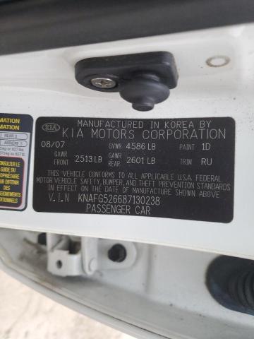 Photo 14 from auction – 2008 KIA RONDO LX with VIN KNAFG526687130238