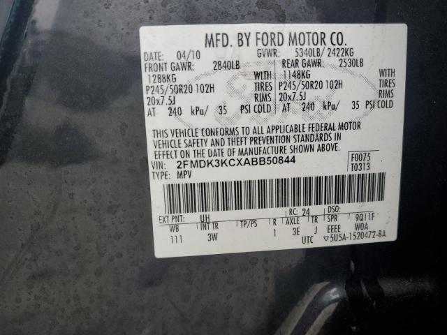 Photo 14 from auction – 2010 FORD EDGE LIMIT with VIN 2FMDK3KCXABB50844
