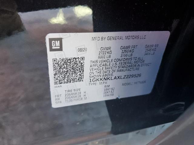 Photo 14 from auction – 2020 GMC ACADIA SLE with VIN 1GKKNKLAXLZ229526