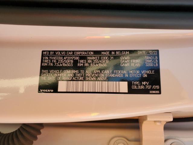 Photo 14 from auction – 2023 VOLVO XC40 RECHA with VIN YV4ED3UL4P2017590