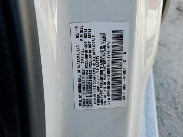 Photo 14 from auction – 2015 HONDA ODYSSEY TO with VIN 5FNRL5H90FB097063