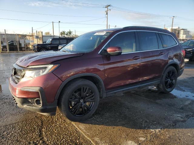 HONDA PILOT SE 2022 with VIN 5FNYF5H20NB021685 - Photo from auction