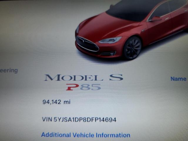 Photo 9 from auction – 2013 TESLA MODEL S with VIN 5YJSA1DP8DFP14694