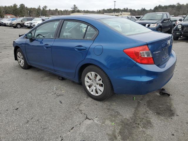 Photo 2 from auction – 2012 HONDA CIVIC LX with VIN 19XFB2F51CE341468
