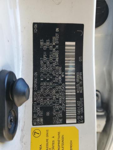 Foto 14 de la subasta – 2007 TOYOTA HIGHLANDER con VIN JTEDP21A870135426