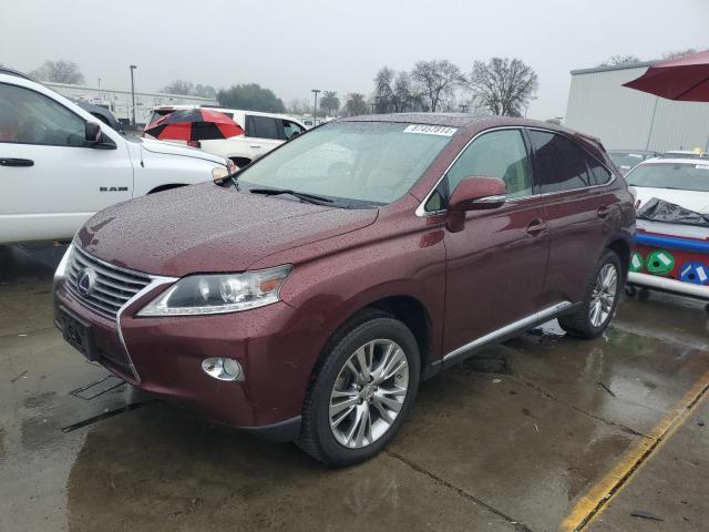 LEXUS RX 450H 2013 with VIN JTJZB1BA3D2008761 - Photo from auction