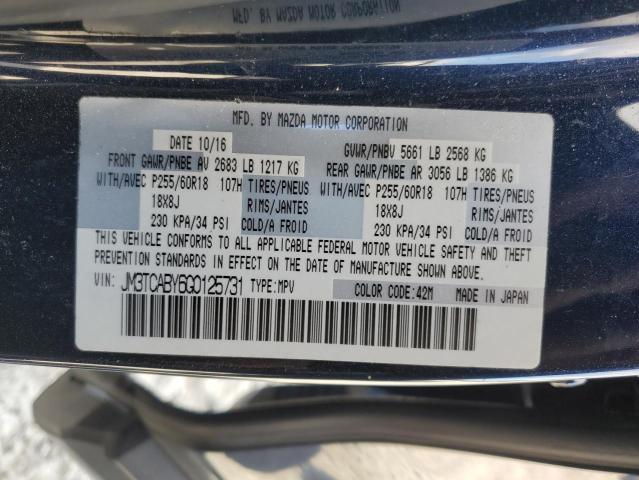 Photo 14 from auction – 2016 MAZDA CX-9 TOURI with VIN JM3TCABY6G0125731